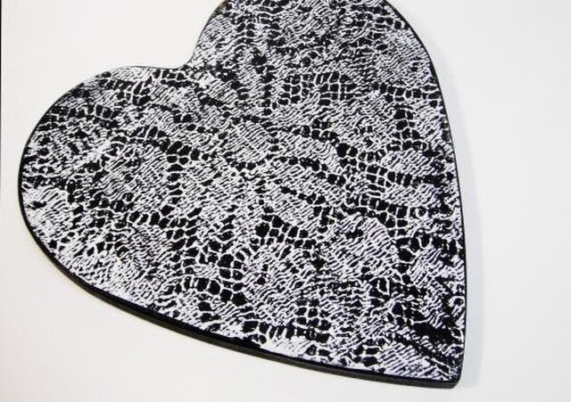 ハート壁掛け レースフラワー | iichi 日々の暮らしを心地よくする