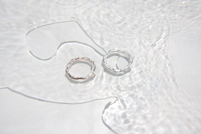 Melting Sterling Silver Ring/メルティングシルバーリングの画像1枚目