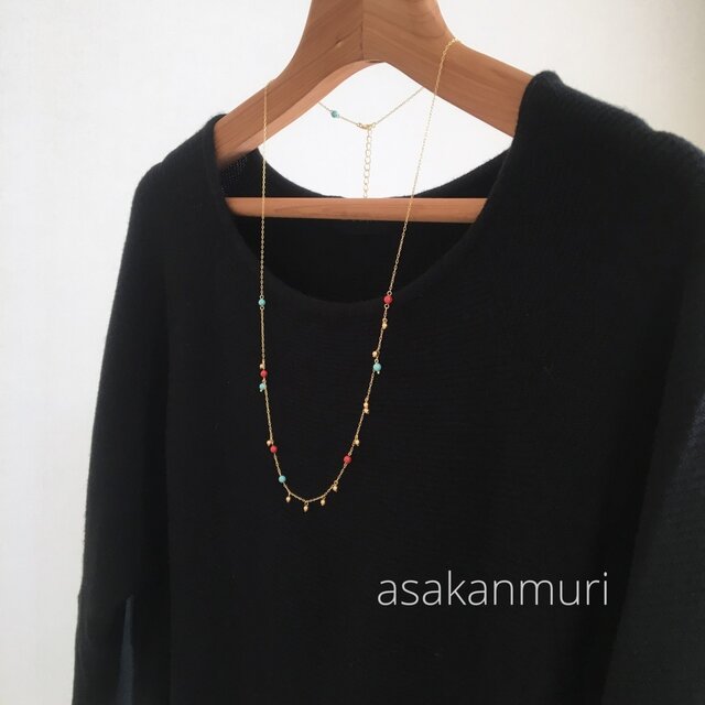 swarovski necklace【long】の画像1枚目