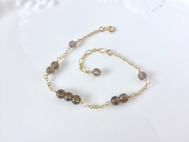 スモーキークォーツのブレスレットの画像1枚目