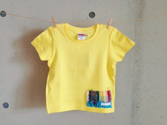 さをりTシャツ(100㎝・黄)の画像1枚目