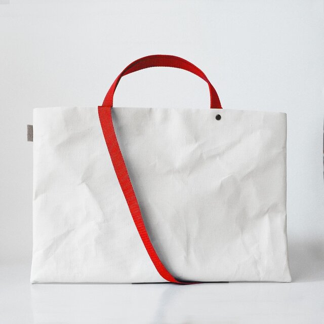 【N/no × E/zel.】SOME WAY LIGHT LESSON BAG_P6(B4)_PP/REDの画像1枚目