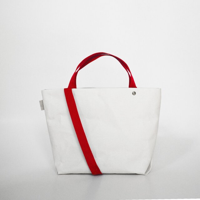 【N/no × E/zel.】SOME WAY LIGHT TOTE BAG (S+)_PP/REDの画像1枚目