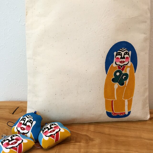ミルクさま 手染め エコバッグ Bingata my bag "Milk-sama"の画像1枚目