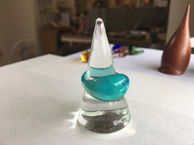 lagoon ガラス指輪の画像1枚目