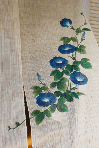 麻のれん~朝顔(あさがお)の画像1枚目