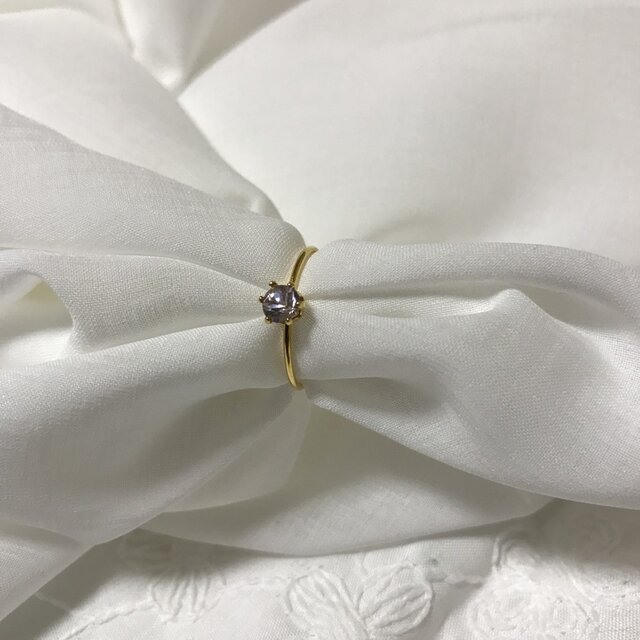 ピンクスピネルリングの画像1枚目