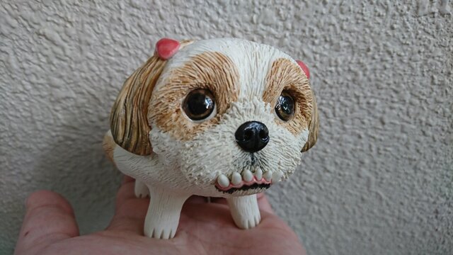 歯ぐきムキッ★シーズーのお香立て(小物入れ)の画像1枚目