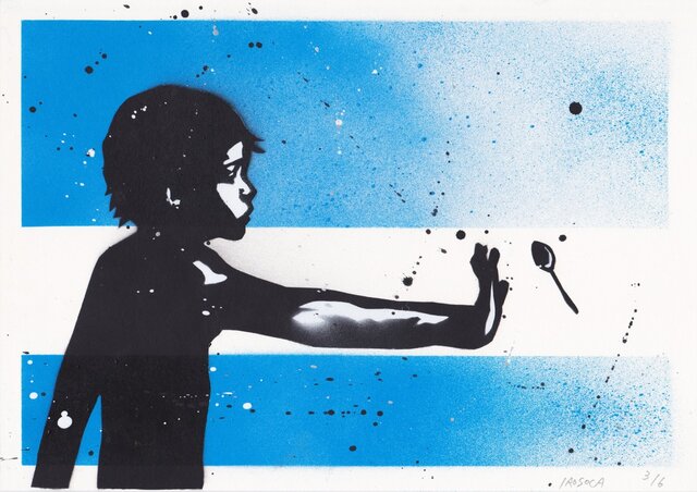 スプーンはまだ曲げられない(ed:3/6) A4サイズ絵画の画像1枚目