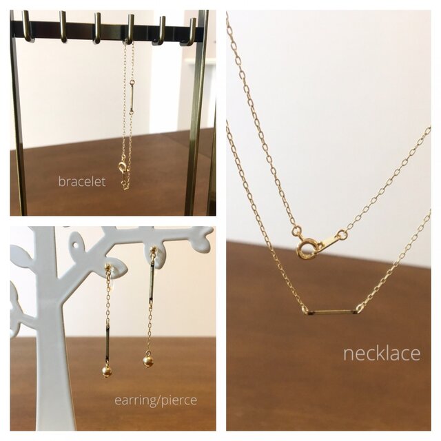 gold chain accessory setの画像1枚目