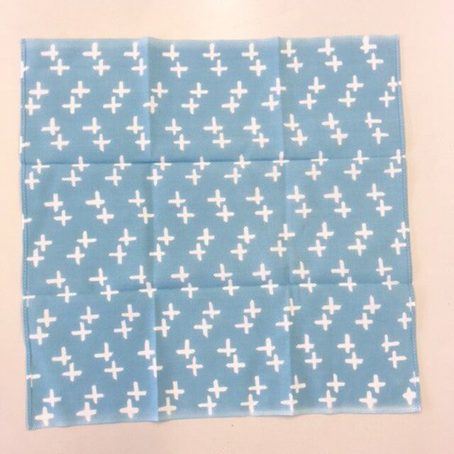 東北STANDARD×名取屋染工場 はんかち「十字の山道縞」の画像1枚目