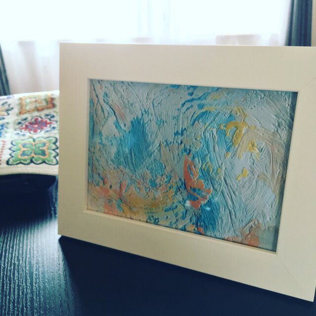 『No 1』Ten-Kei の油絵の複製プリント フレーム入りの画像1枚目