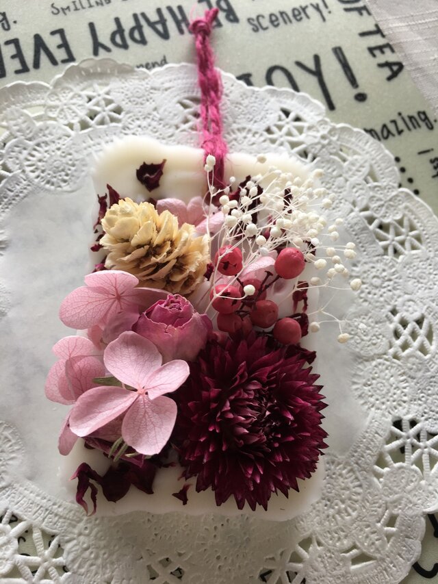 ボタニカルワックスサシェ ローズの画像1枚目