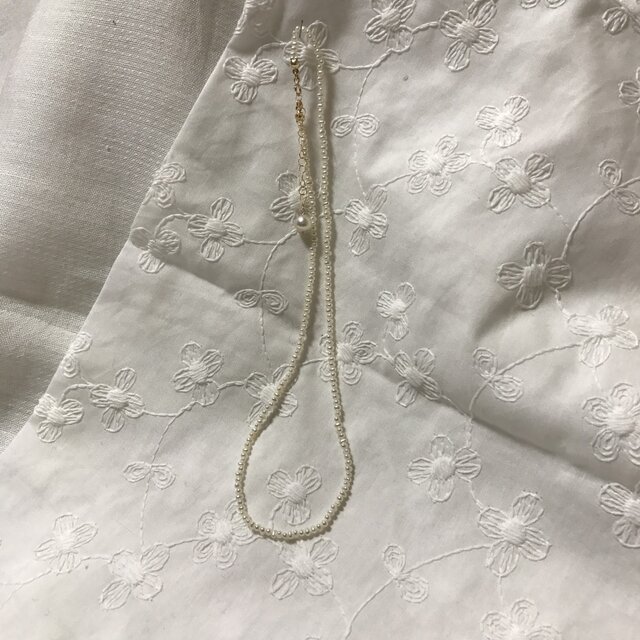 真珠のネックレスの画像1枚目