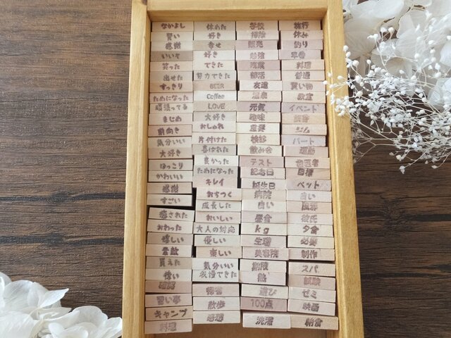送料無料 (版権フリー) ほぼ日 手帳サイズの小さなスタンプ5点セット はんこセット カレンダーや手帳やノートにも◎ 改良版の画像1枚目