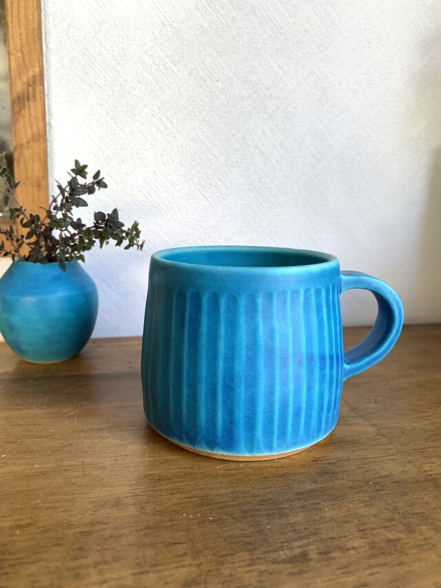 マグカップしのぎ　ターコイズブルー