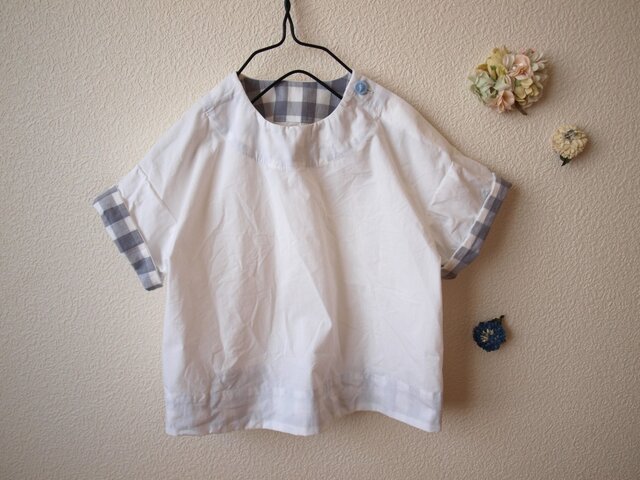 COTTON シャツ *ホワイト* size 80の画像1枚目