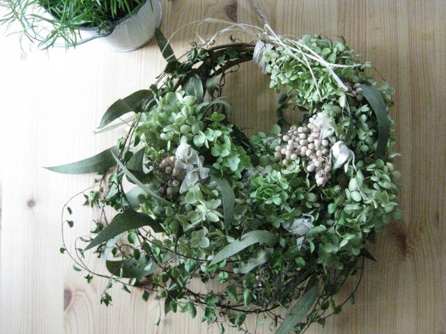 アナベルのsummer-wreathの画像1枚目
