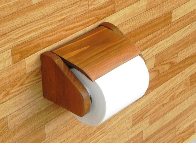 木製トイレットペーパーホルダー Ver.10(オーク)の画像1枚目