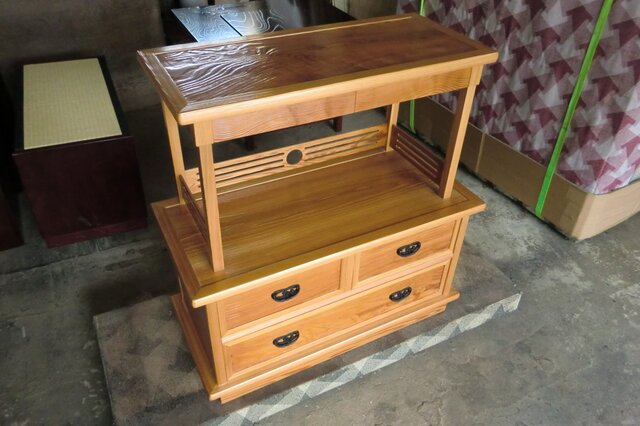 木製　秋田杉　茶棚　 引き出し付き 木製 秋田杉 茶棚 引き出し付き 木製 秋田杉 茶棚 引き出し付き