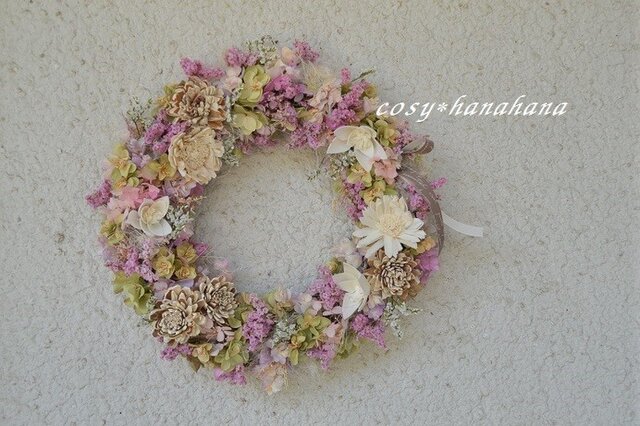 リモニュームとソラフラワーのwreathの画像1枚目