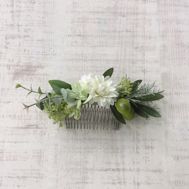 ボタニカル ヘアコーム (white green)の画像1枚目