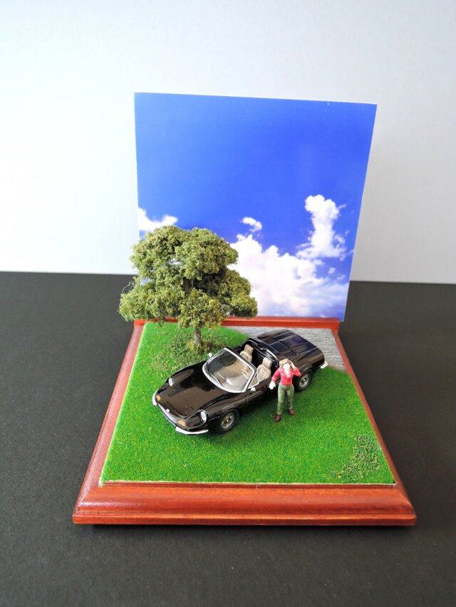 休日のクラシックカー(ディーノ・246GTS)の画像1枚目