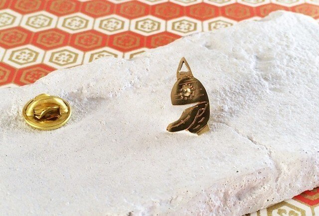 統幕長胸章ピンバッジ真鍮製私物品 統幕長胸章ピンバッジ真鍮製私物品