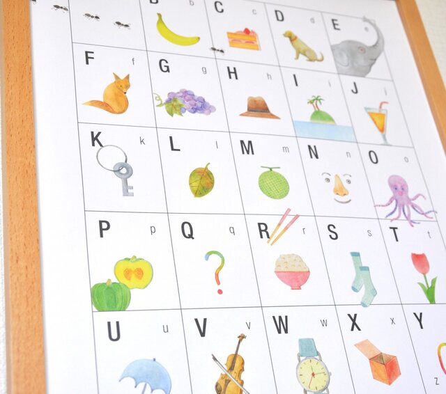 こどもといっしょに楽しむ「アルファベット表」の画像1枚目