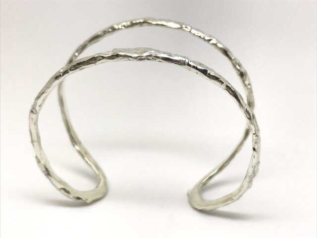 バングル(2連) ◆SILVER◆の画像1枚目