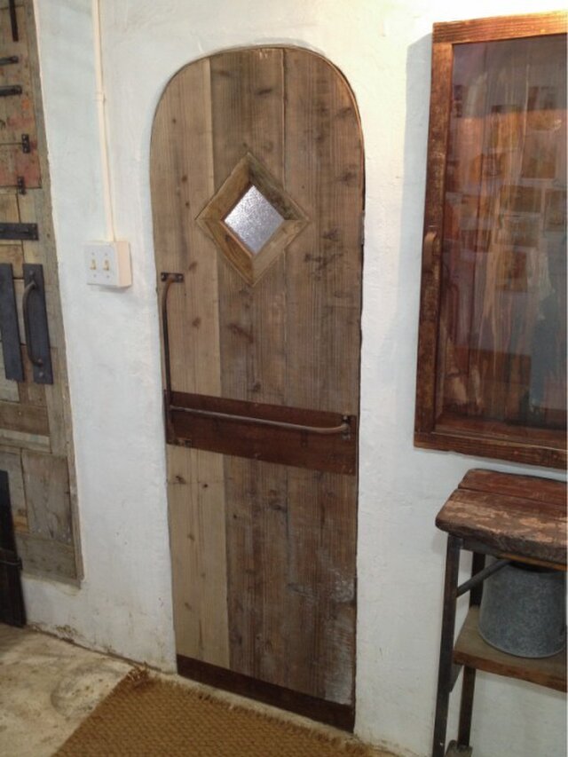 数量限定 AD-C ドア 木製ドア 古材 アイアンドアバー ドア ドアー 扉 