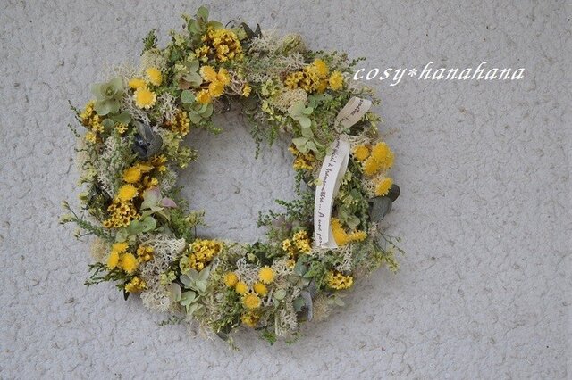 野花のイエローwreathの画像1枚目