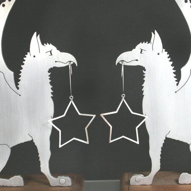Big Star Pierce Silver 星 ピアス シルバーの画像1枚目