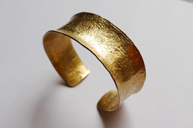 moe  閃 バングル 真鍮 bangle brass bangle wave / 真鍮バングル ウェーブ - FUURA handmade