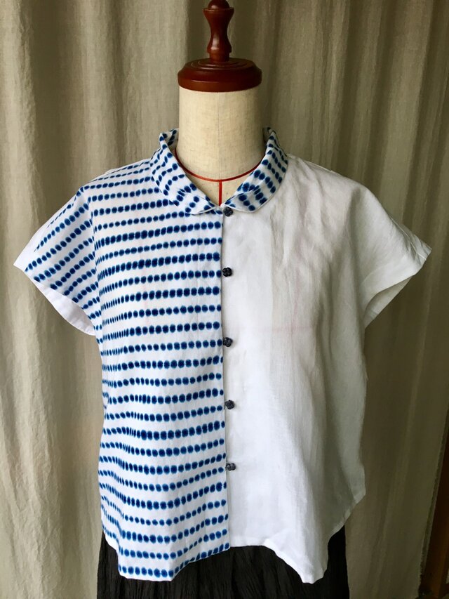 豆絞りブラウス(再出品)の画像1枚目