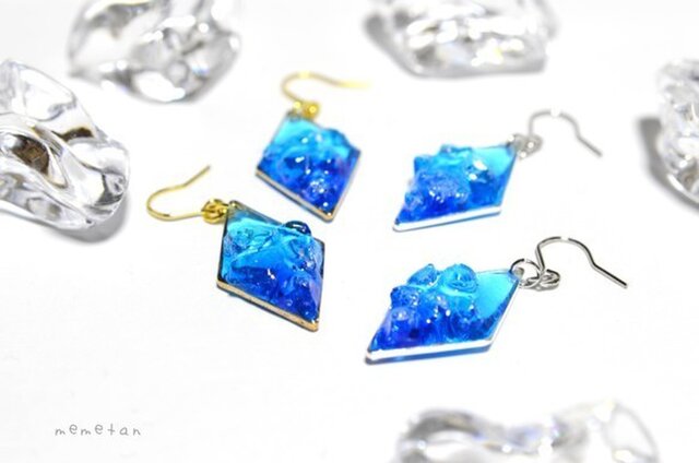blue iceピアス/イヤリングの画像1枚目