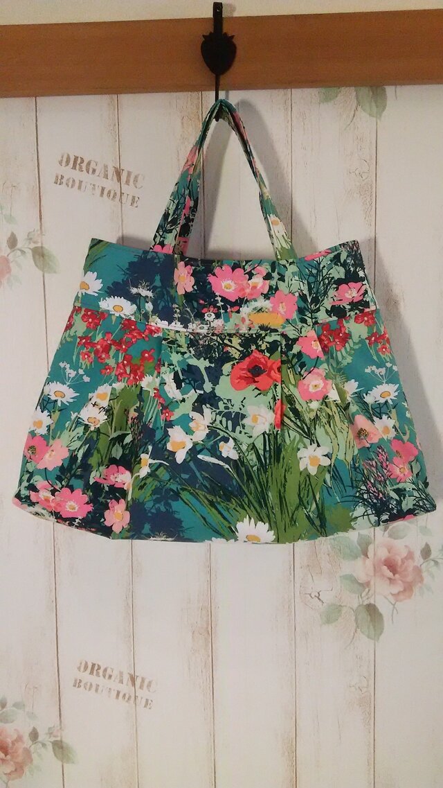 <受注制作>USAコットンMother's Garden Richグラニートートバッグの画像1枚目