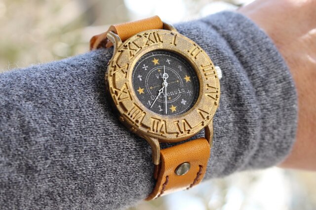 手作り腕時計 Via Ostiensis(十字架レトロ時計 アンティークケース