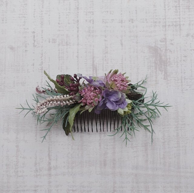ボタニカル ヘアコーム (chic purple)の画像1枚目