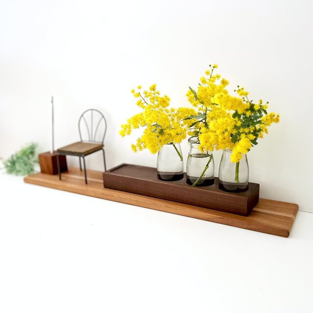 KATOMOKU Kabin 3set ブラウン km-55BR 花瓶 木製 インテリア