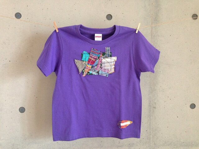 さをりTシャツ(140㎝・紫)の画像1枚目