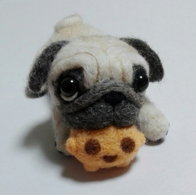 アートドール 羊毛フェルト 国内 ぬいぐるみ ハンドメイド 作家 パグ アートドール 羊毛フェルト 国内 ぬいぐるみ ハンドメイド 作家 パグ
