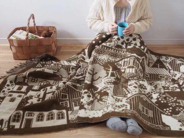 のどかな村のブランケット(受注制作)の画像1枚目