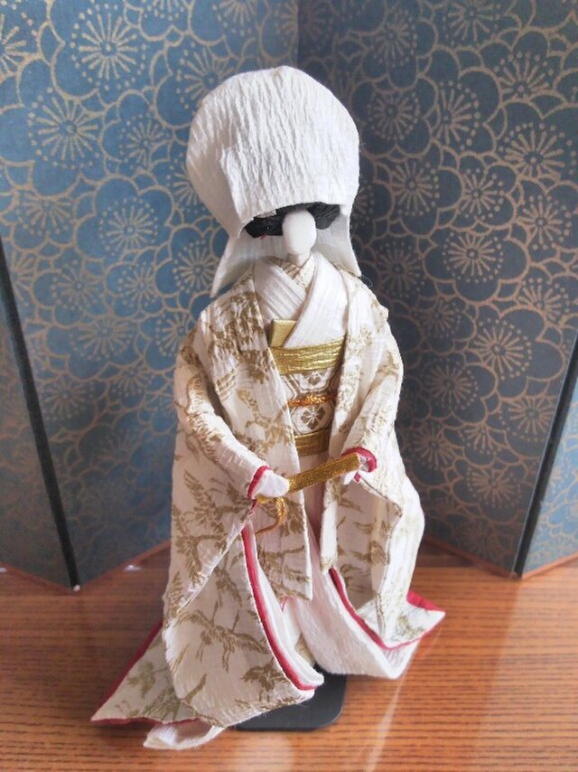 本格派友禅和紙人形(#003花婿花嫁) - 人形のハンドメイド・クラフト作品・手仕事品一覧