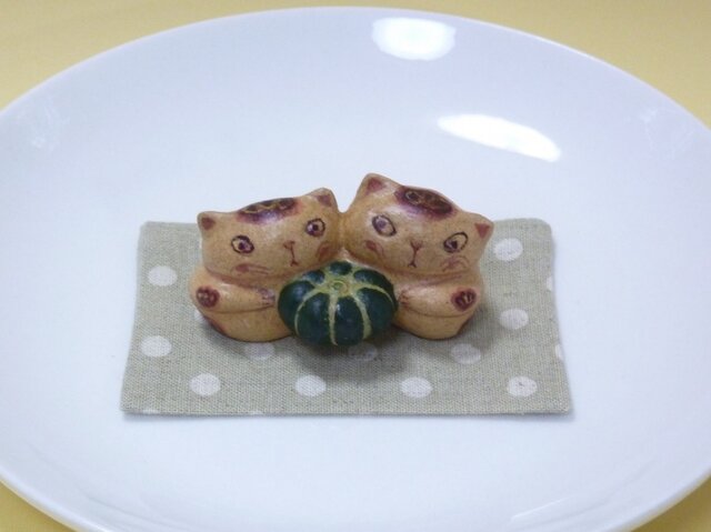 連れちびにゃん(かぼちゃ持ち)の画像1枚目