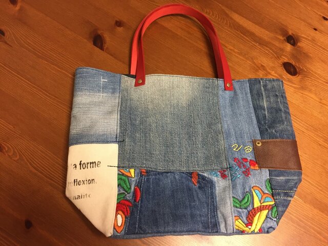 【t】帆布トートバッグM×2 order作品 カラーオーダー21色】2way＊8号帆布帆布トートバック＊Mサイズ