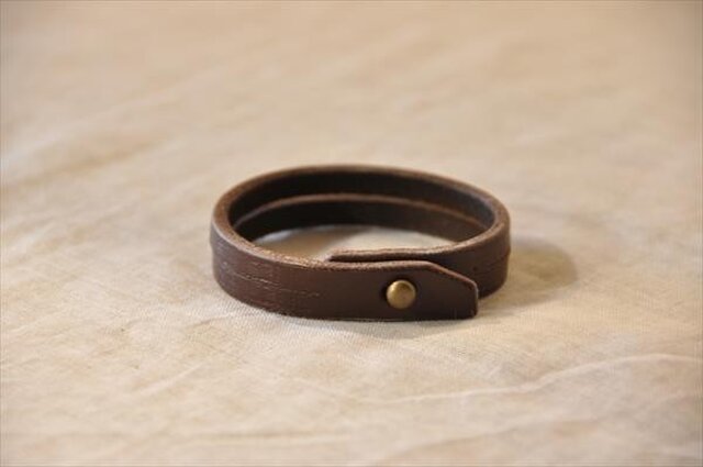 レザーブレスレット センターカット | iichi 日々の暮らしを