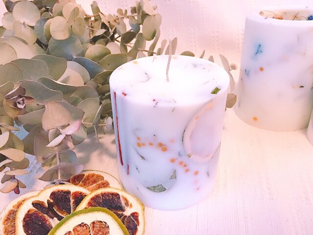 soycandle*ボタニカルキャンドル*アロマキャンドル*ドライフラワー
