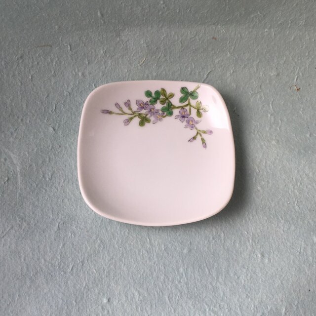 角丸小皿 萩絵の画像1枚目