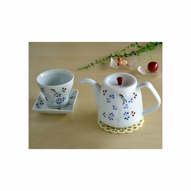 錦鳥と木の実 ポット | iichi 日々の暮らしを心地よくするハンドメイド